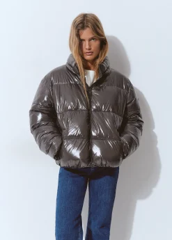 Brownie Abrigos Y Chaquetas*Abrigo acolchado vinilado Topo