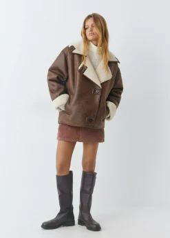 Brownie Abrigos Y Chaquetas*Abrigo doble faz efecto piel Marron