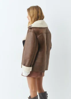 Brownie Abrigos Y Chaquetas*Abrigo doble faz efecto piel Marron