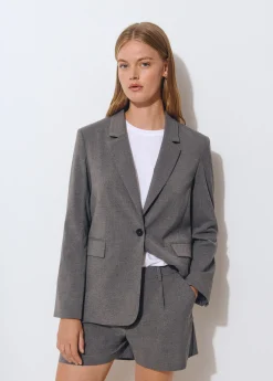 Brownie Total Look*Americana recta sastre Gris