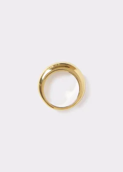 Brownie Bisutería*Anillo volumen Dorado