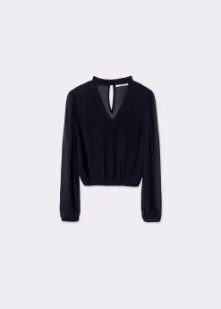 Brownie Camisas Y Blusas*Blusa detalle choker Negro