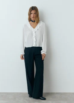 Brownie Camisas Y Blusas*Blusa escote volantes Crudo