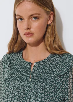 Brownie Camisas Y Blusas|Total Look*Blusa estampado bicolor Verde