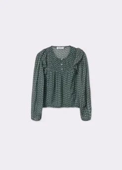 Brownie Camisas Y Blusas|Total Look*Blusa estampado bicolor Verde