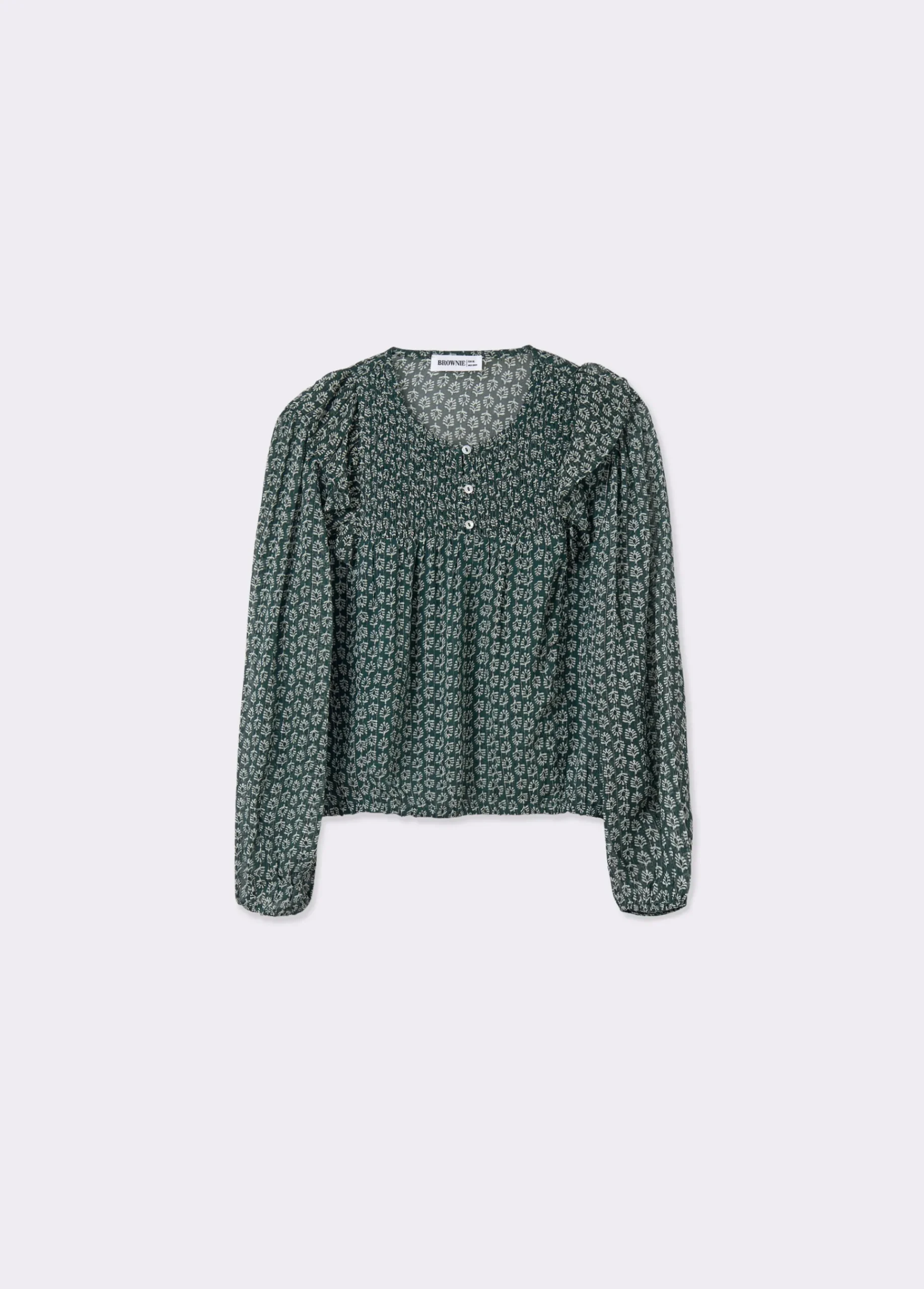 Brownie Camisas Y Blusas|Total Look*Blusa estampado bicolor Verde