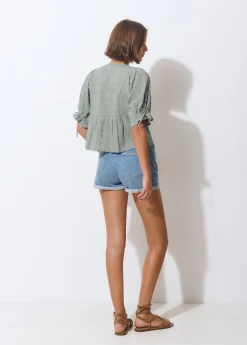 Brownie Camisas Y Blusas*Blusa manga corta Kaki