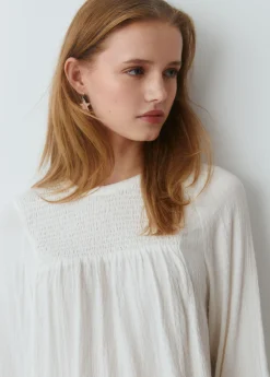 Brownie Camisas Y Blusas*Blusa pecherín smock Crudo