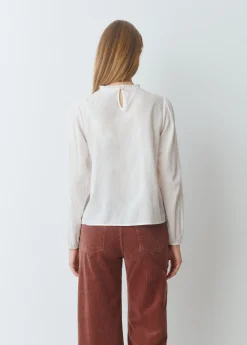 Brownie Camisas Y Blusas*Blusa romántica puntillas Crudo