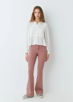 Brownie Camisas Y Blusas*Blusa smock con botones plumeti