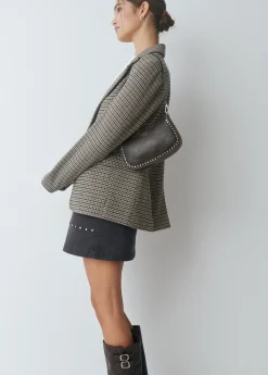 Brownie Bolsos*Bolso piel tachas Marron