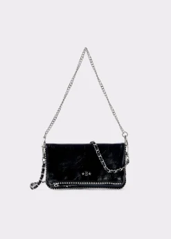 Brownie Bolsos*Bolso solapa mini bolitas Negro