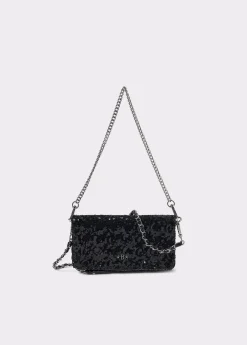 Brownie Bolsos*Bolso solapa mini lentejuelas Negro