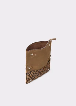 Brownie Bolsos*Bolso solapa piel estampado animal Negro