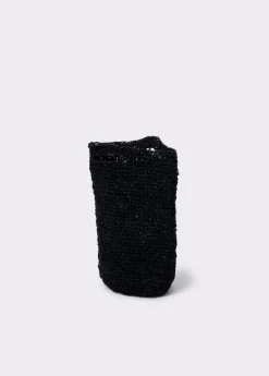 Brownie Bolsos*Bolso yute trenzado Negro