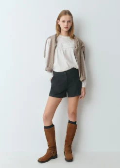 Brownie Zapatos*Bota alta piel hebillas Cuero