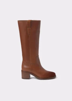 Brownie Zapatos*Bota gaucha piel tacón Cuero