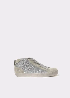 Brownie Zapatos*Botín deportivo glitter Plata