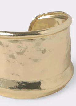 Brownie Bisutería*Brazalete rígido grabado Dorado