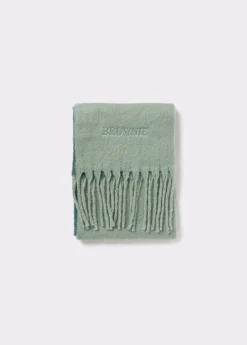 Brownie Bufandas*Bufanda gruesa degradada Verde