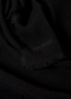 Brownie Bufandas*Bufanda lisa fina Negro