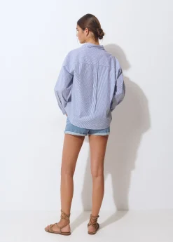 Brownie Camisas Y Blusas*Camisa rayas Azul