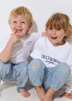 Brownie Camisetas Y Tops*Camiseta algodón bordada kids