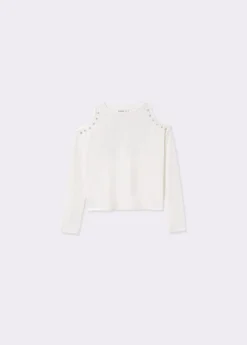 Brownie Camisetas Y Tops*Camiseta cut-out bordado estrellas