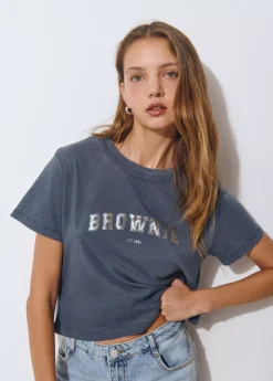 Brownie Camisetas Y Tops*Camiseta logo Azul