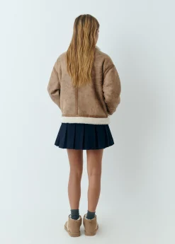 Brownie Abrigos Y Chaquetas*Cazadora doble faz efecto piel Camel