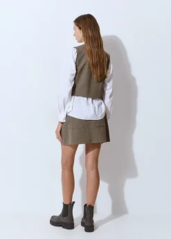 Brownie Chalecos|Total Look*Chaleco cuadritos Marron