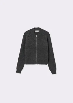 Brownie Jerséis|Punto*Chaqueta punto bomber Grismedio