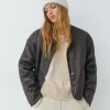 Brownie Abrigos Y Chaquetas*Chaqueta reversible doble faz efecto piel Camel