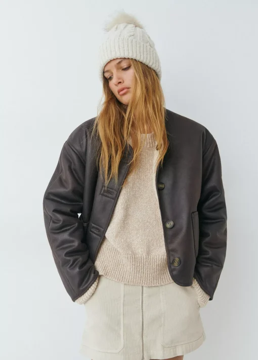 Brownie Abrigos Y Chaquetas*Chaqueta reversible doble faz efecto piel Camel