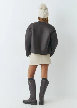 Brownie Abrigos Y Chaquetas*Chaqueta reversible doble faz efecto piel Camel
