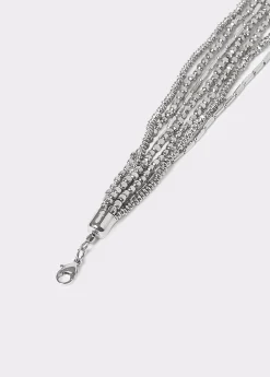Brownie Bisutería*Collar multi beads Plata