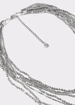 Brownie Bisutería*Collar multi beads Plata