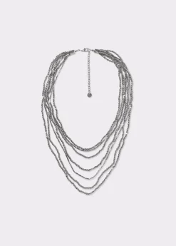 Brownie Bisutería*Collar multi beads Plata