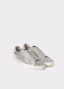 Brownie Zapatos*Deportiva glitter Plata