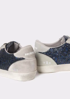 Brownie Zapatos*Deportiva glitter Azul