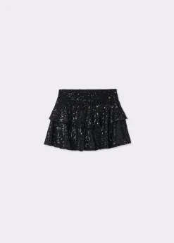 Brownie Faldas|Total Look*Falda lentejuelas negras Negro
