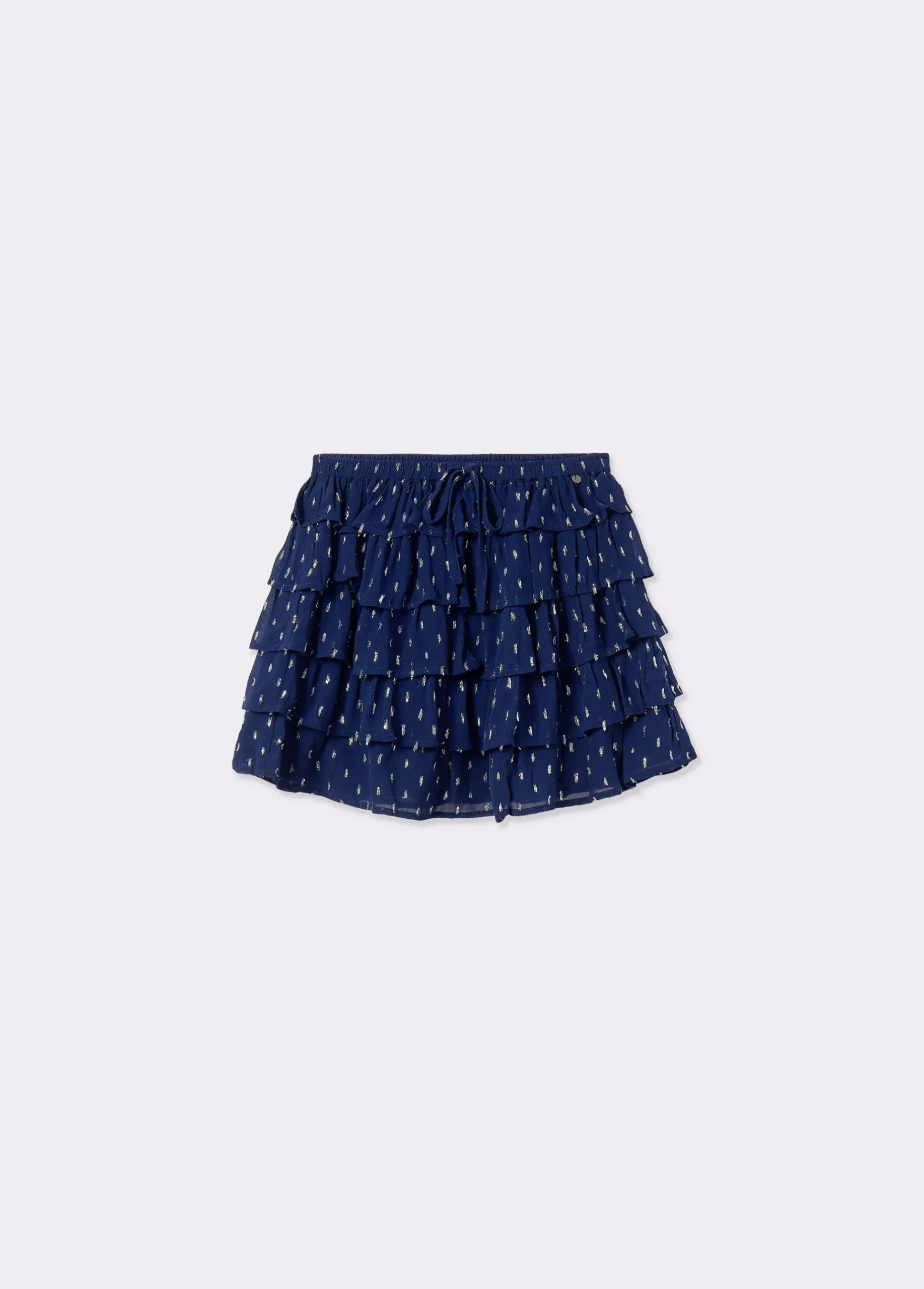Brownie Faldas*Falda multivolantes brillo Azul