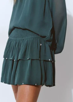Brownie Faldas|Total Look*Falda volantes detalle tachas