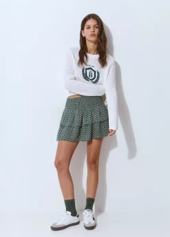 Brownie Faldas|Total Look*Falda volantes estampado bicolor Verde