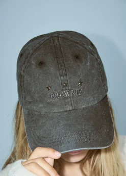 Brownie Gorras Y Gorros*Gorra algodón bordada Antracita