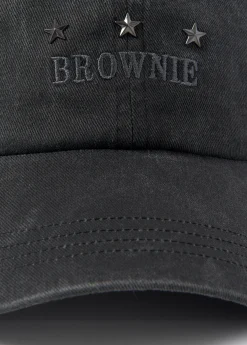 Brownie Gorras Y Gorros*Gorra algodón bordada Antracita