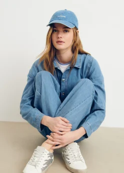 Brownie Gorras Y Gorros*Gorra denim bordada Azul