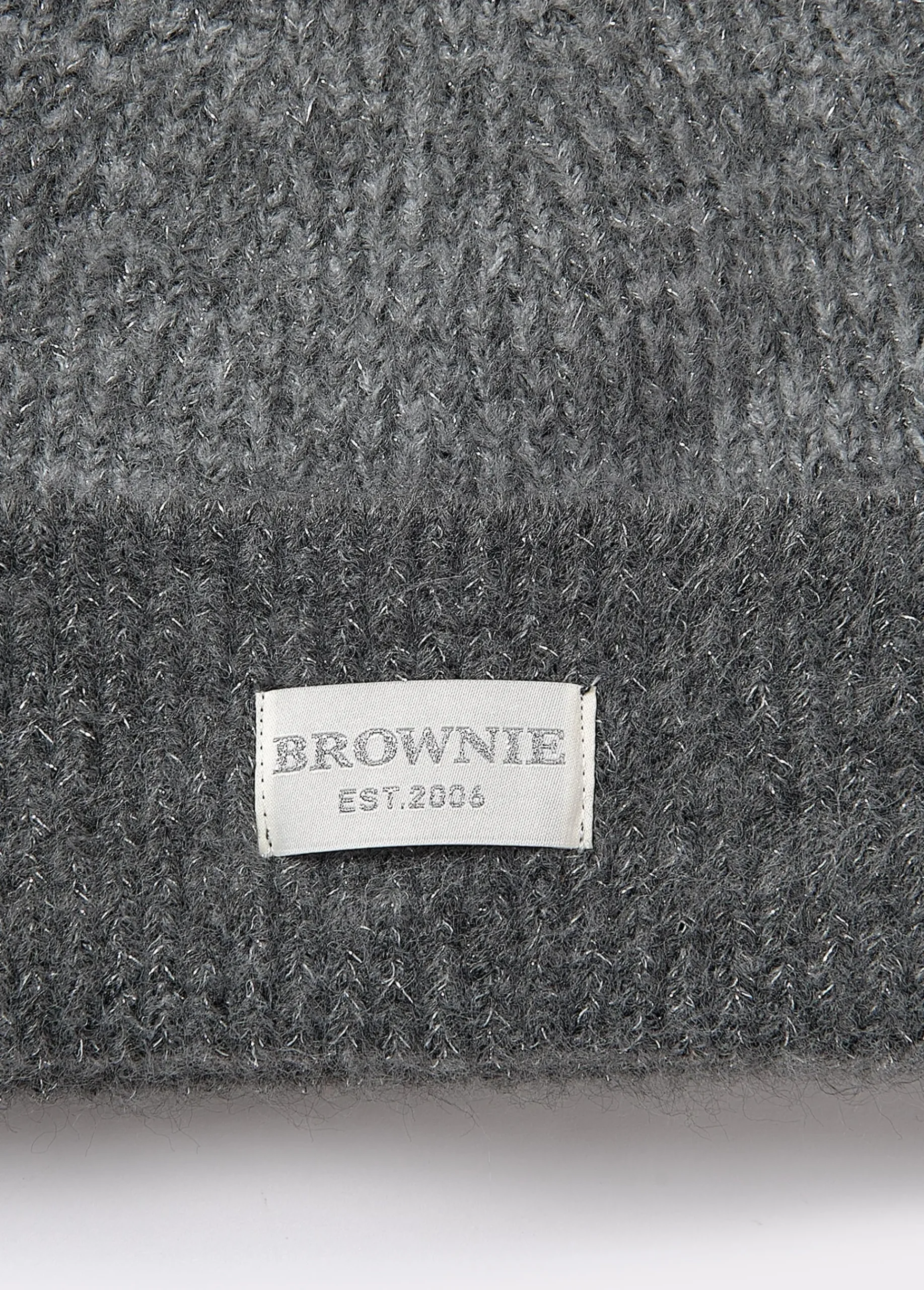 Brownie Gorras Y Gorros*Gorro bicolor canalé lurex Gris
