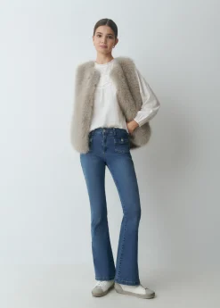 Brownie Jeans*Jeans bolsillos frontales Azulmedio