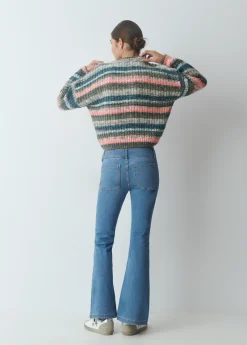 Brownie Jeans*Jeans campana cintura ancha Azulmedio